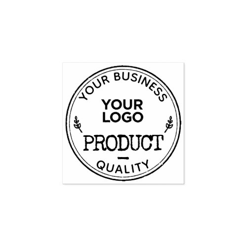 Custom rustic product label business logo rubber stamp