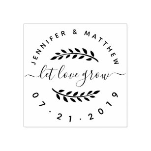 Rustic Script Save The Date Stamps Zazzle