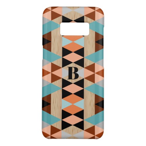 Custom Rustic Triangles Wood Art iPhone X Case