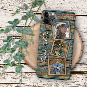 Custom Rustic Vintage Farmhouse Woodgrain Pattern Case-Mate iPhone 14 Case
