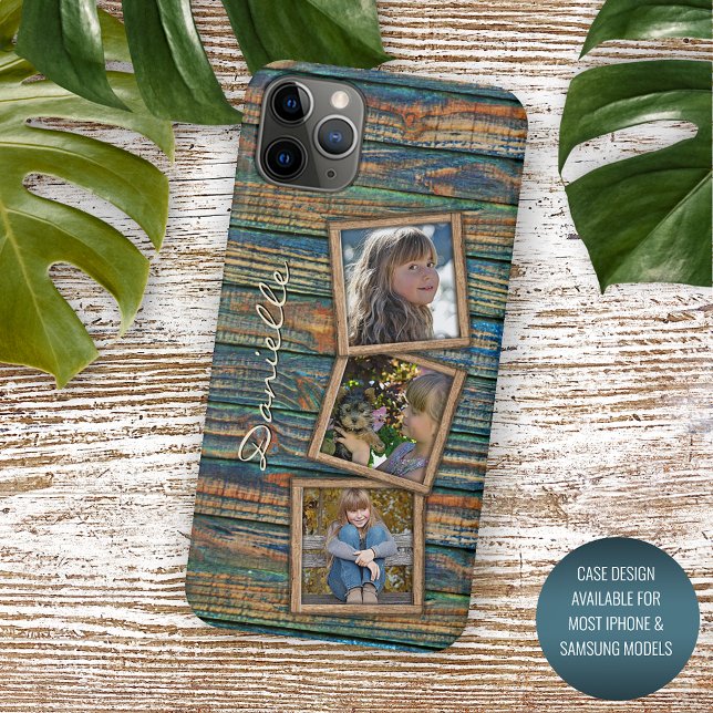 Custom Rustic Vintage Farmhouse Woodgrain Pattern iPhone Case (Creator Uploaded)