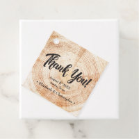 Custom Rustic Wedding Wood Cut Thank You