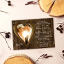 Custom Rustic Wood Heart Photo Wedding Invitation