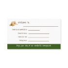 Custom RV Camp Host | Camping Business Card