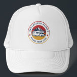 Custom RV Road Trip Reunion Matching Cousins Trucker Hat<br><div class="desc">Going on a family road trip? Customize these RV retro road trip hat for the whole family by adding your family name or custom text, and year of the adventure. I hope it’s not just about the cool design that caught your eye but the fact you’ll never find it in...</div>