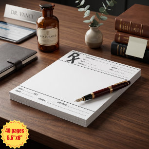 Custom RX Prescription Pad Doctor Pharmacist DEA