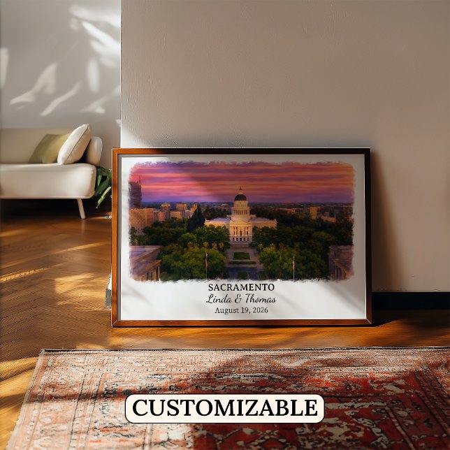 Custom Sacramento Wall Art, California Poster (Creator Uploaded)