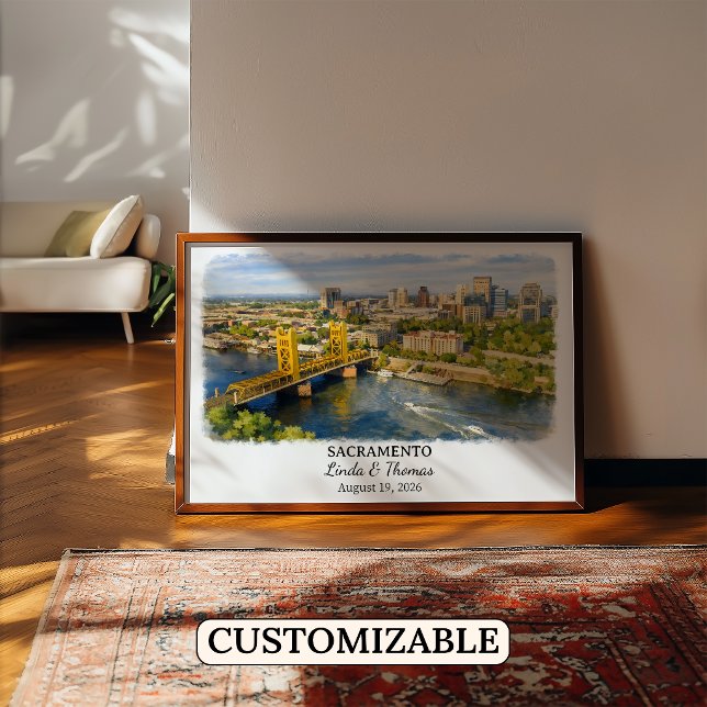 Custom Sacramento Wall Art, California Poster (Creator Uploaded)
