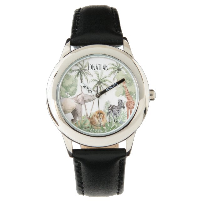 Custom Safari Name Watch For Kids  (Front)