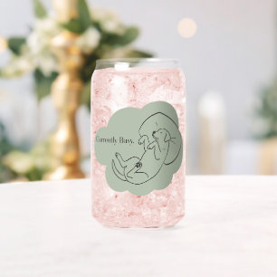 Custom Sage Green Labrador Glass Dog Mom Gift