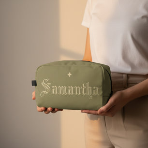 Custom Sage Makeup Bag for Birthday & Mother’s Day