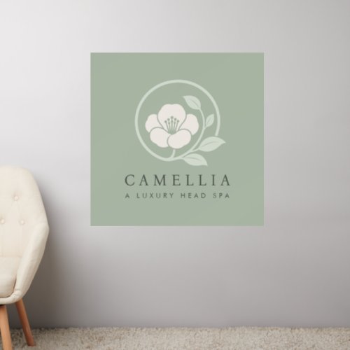 Custom Sage Readymade Logo Luxury Spa  Wall Decal