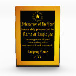 Custom Salesperson Of The Year Award at Zazzle