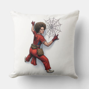 Custom Sally O'Malley Spider-Man Superhero Fan Des Throw Pillow
