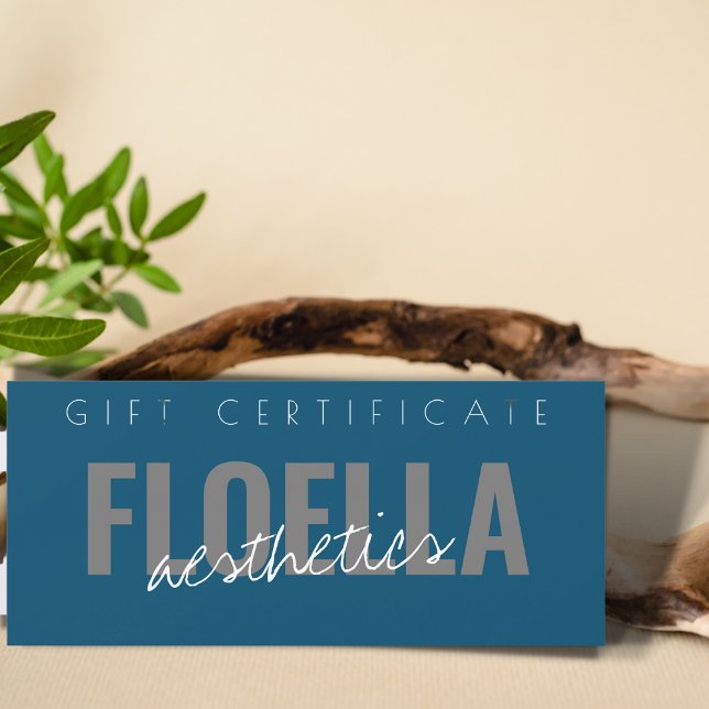 Custom Salon Business Modern Chic Gift Certificate (Creator Uploaded)