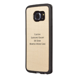 Custom Samsung Galaxy S6 Edge Bumper Wood Case