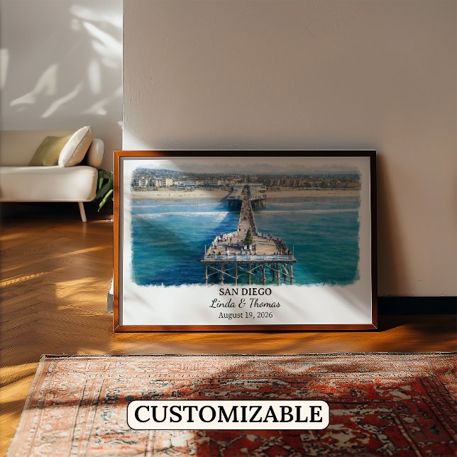 Custom San Diego Wall Art, California Poster (Creator Uploaded)