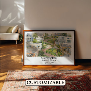 Custom San Francisco Wall Art, California Poster