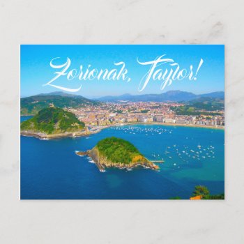 Custom  San Sebastian  Donostia  Euskadi  Spain: Postcard by RWdesigning at Zazzle