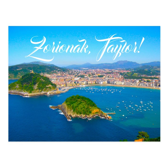 Custom San Sebastian Donostia Euskadi Spain Postcard Zazzle Com