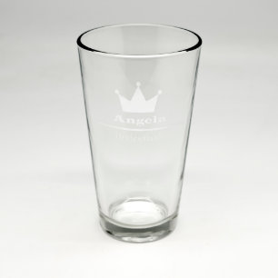 Custom Sand Etched Pint Glass #11