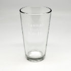 Custom Sand Etched Pint Glass #18