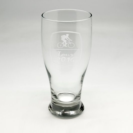 Custom Sand Etched Pub Glass #5 (Front)