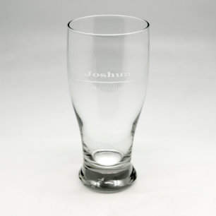 Custom Sand Etched Pub Glass #8