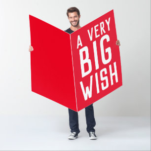 CUSTOM SANTA CHRISTMAS BIG BIGGEST GREETING CARD