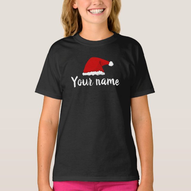 Custom Santa Christmas  T-Shirt (Front)