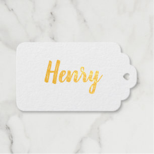 Custom Santa Claus Christmas Flip Flops Foil Gift Tags