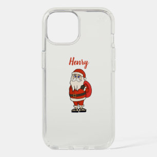 Custom Santa Claus Christmas Flip Flops iPhone 15 Case