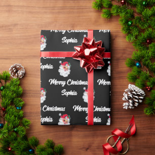 Custom Santa Claus Name Gift Wrap