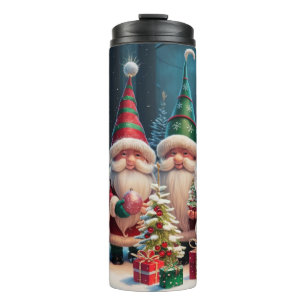 Custom Santa Gnome Holiday Tumblr – Festive Gift Thermal Tumbler