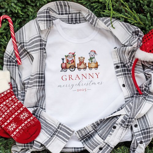 Custom Santa Train Matching Family Christmas Shirt