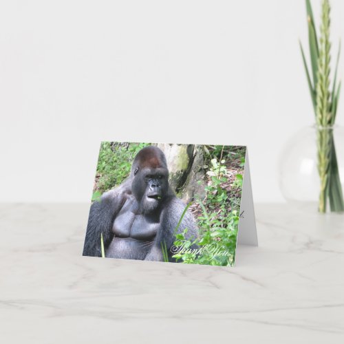 Custom Sassy Gorilla Thank You Card