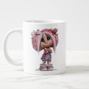 Custom Sassy Strawberry Harajuku Giant Coffee Mug