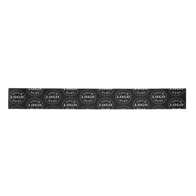 Custom Satin Ribbon with Your Business Logo (Front)