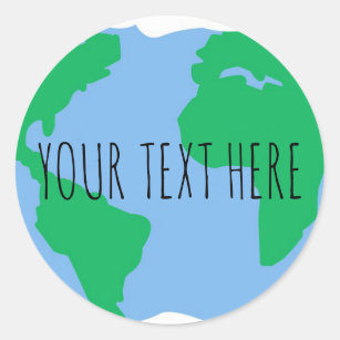 Custom Save planet earth day stickers