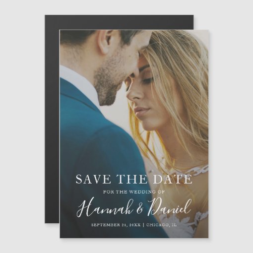 Custom Save the Date Magnet Wedding Invitations | Zazzle