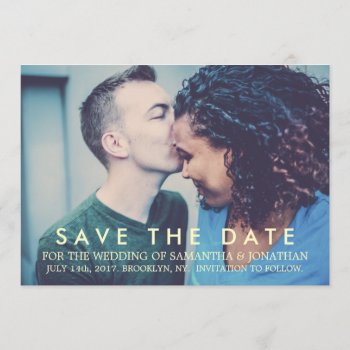Custom Save The Date Modern Wedding Card by TO_photogirl at Zazzle
