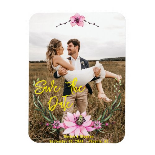 Custom Save The Date Photo Magnet