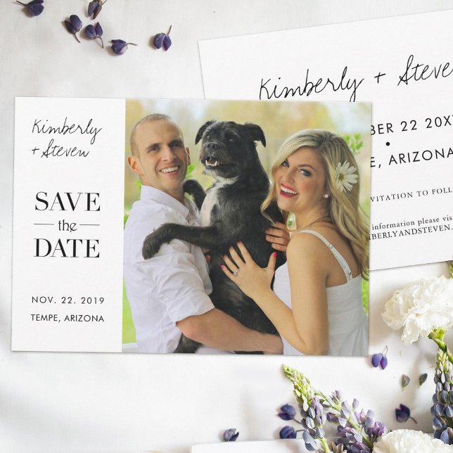 Custom Save the Date Wedding Invites with Photo (Creator Uploaded)