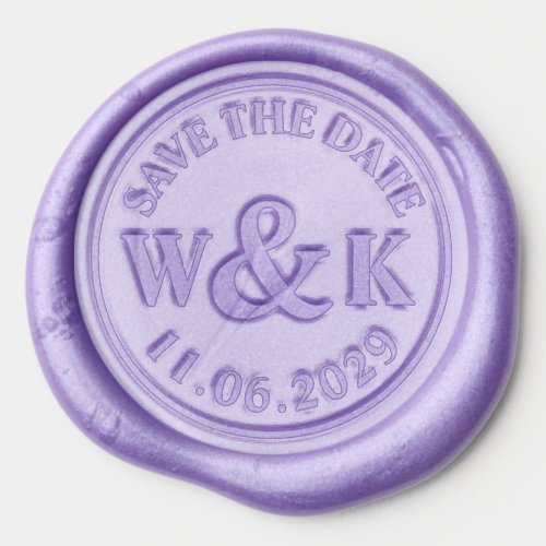 Custom Save The Date Wedding Peel Stick Envelope Wax Seal Sticker