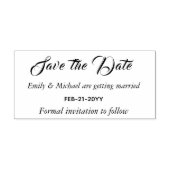 Custom Save the Date Wedding Stamp Personalized (Imprint)