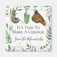 Custom Save the Monarch Butterflies Message