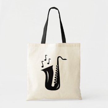 Custom Saxophone Tote Bag For Teacher And Student by logotees at Zazzle