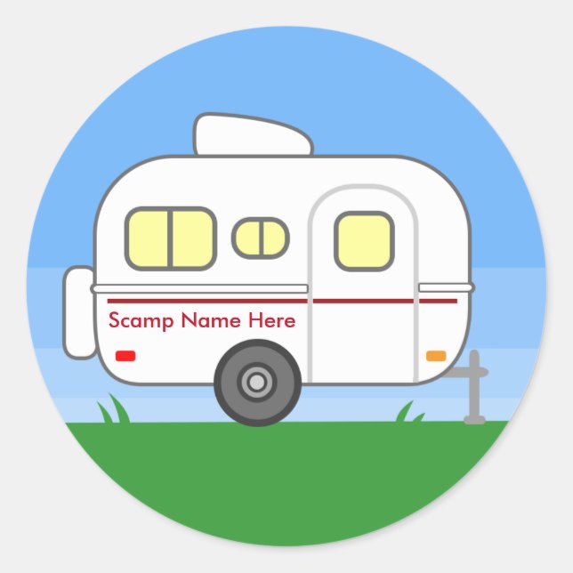 Custom Scamp Classic Round Sticker (Front)