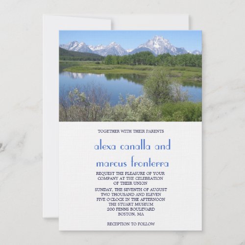 Custom Scenes Wedding Invitation