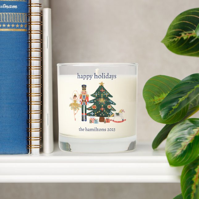 Custom Scented Nutcracker Photo Candle  (Shelf)